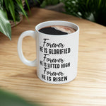 Load image into Gallery viewer, He Is Risen Mug, Ceramic Mug, Christian Coffee Mugs, Christian Gifts
