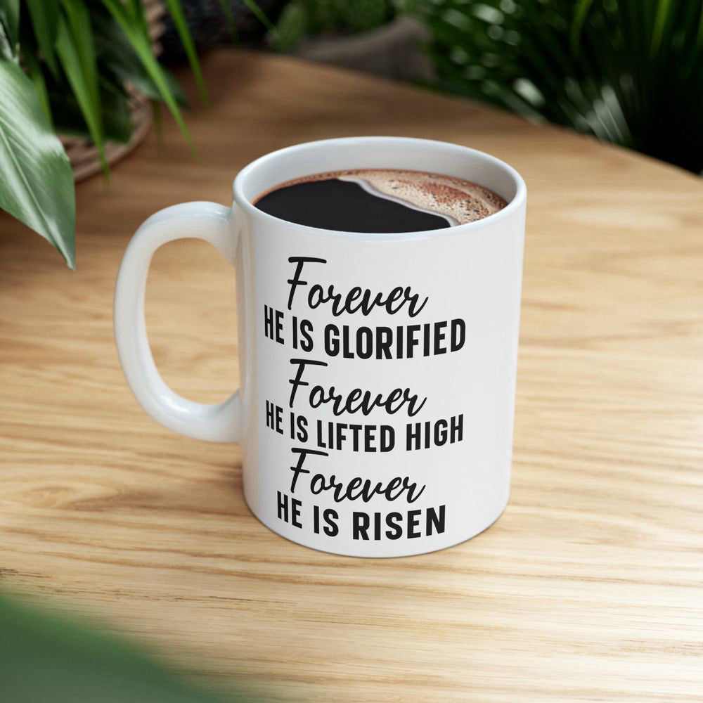 He Is Risen Mug, Ceramic Mug, Christian Coffee Mugs, Christian Gifts