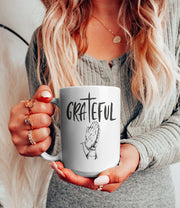 Grateful Gratitude, Christian-Inspired Coffee Mug, Jesus Gift