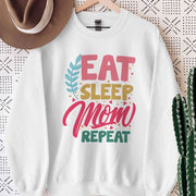 Eat Sleep Mom Repeat Sweatshirt, Retro Mom Shirt, Mother's Day Gift