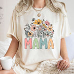 Load image into Gallery viewer, Floral Mama Shirt, Mother&#39;s Day Shirt, Wildflowers Mama Shirt, Gift For Mother
