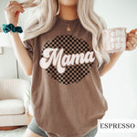 Load image into Gallery viewer, Checkered Mama Shirt, Retro Mama Shirt, Mama To Be Shirt. Mother&#39;s Day Gift
