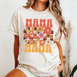 Load image into Gallery viewer, Retro Checkered Mama Shirt, Boho Wildflowers Mama Shirt, Mothers Day Gift
