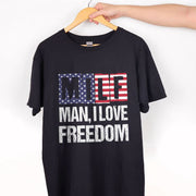 American Flag MILF Man, I Love Freedom T-shirt USA Patriotic Shirt For Men Women