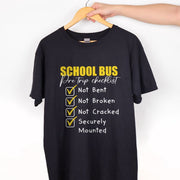 School Bus Pre Trip Checklist T-shirt School Bus Driver Shirt For Men Women