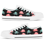 Elephant Low Top Shoes, Elephant Sneakers, Elephant Print Gifts For Women Men