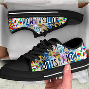 Autism Mom Custom Low Top Shoes, Mom Sneaker, Trendy Casual Shoes For Men Women