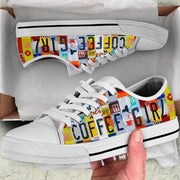 Coffee Girl Low Top  Low Top Shoes, License Plate  Low Top Shoes For Men And Women