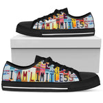 Load image into Gallery viewer, I Am Limitless  Low Top Shoes, License Plate  Low Top Shoes, Gift For Men Women
