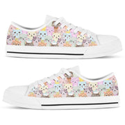 Cat Lover Low Top Shoes, Cat Sneakers, Cat Owner Gifts For Men Women