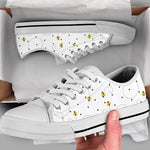 Load image into Gallery viewer, White Bee Low Top Shoes, Bee Sneakers, Bee Gifts For Men Women
