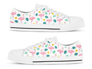 Womens Flamingo  Low Top Shoes, Flamingo Gift For Women Men