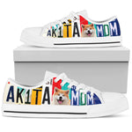 Load image into Gallery viewer, Women&#39;s Low Top Canvas Shoes For Cute Akita Mom, Birthday Gifts For Men And Women
