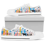 Load image into Gallery viewer, Women&#39;s Low Top Canvas  Shoes For Brangus Cattle Mom
