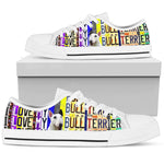 Load image into Gallery viewer, Women&#39;s Low Top Canvas Shoes For Bull Terrier Lovers, Girlfriend Gifts For Men And Women
