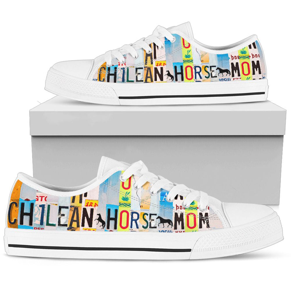 Women's Low Top Canvas Shoes For Chilean horse Mom, Animal Lovers Gifts For Men And Women