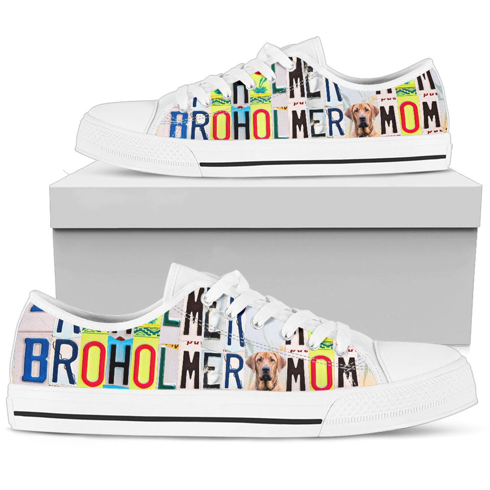 Women's Low Top Canvas Shoes For Broholmer Mom, Dog Lovers Gifts For Men And Women