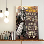 Load image into Gallery viewer, Be A Warrior Knight Templar Poster for Room Home Decoration, Warrior Art, Inspirational Gift
