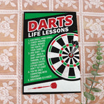 Load image into Gallery viewer, Darts Life Lessons Darts Poster Canvas Print Wall Art Game Room Decor Darts Club Decor Gift for Darts Lover
