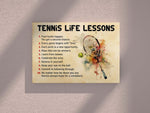 Load image into Gallery viewer, Tennis Life Lessons Tennis Poster Canvas Vintage Print Tennis Wall Art Room Decor Gift for Tennis Player
