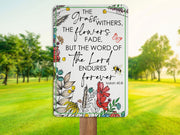 Word of The Lord Metal Sign Natural Spiritual Christianity Themed Tin Gift for Christian