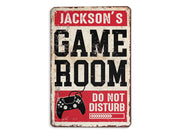 Personalized Game Room Metal Sign, Gaming Sign, Custom Gift for Gamer Game Player, Game Lover Gift