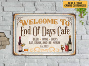 Personalized Bar Metal Sign Custom Bar Sign Drinking Lover Gift