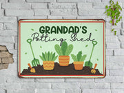 Personalized Potting Shed Metal Sign Custom Garden Sign Potting Shed Sign Gardening Gift For Gardener