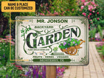 Load image into Gallery viewer, Fruits Herbs Veggies Garden Metal Sign, Garden Sign Plaque, Custom Gift For Gardener
