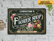 Personalized Flower Shop Metal Sign Custom Flower Garden Sign Gift For Flower Shop Owner