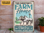 Load image into Gallery viewer, Personalized Farmhouse Pantry Metal Sign Vintage Farm Sign Pantry Sign Farm Life Gift for Farmers

