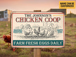 Load image into Gallery viewer, Personalized Chicken Coop Farm Sign, Farmhouse Metal Sign, Custom Gift for Farmer
