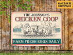 Load image into Gallery viewer, Personalized Chicken Coop Farm Sign, Farmhouse Metal Sign, Custom Gift for Farmer
