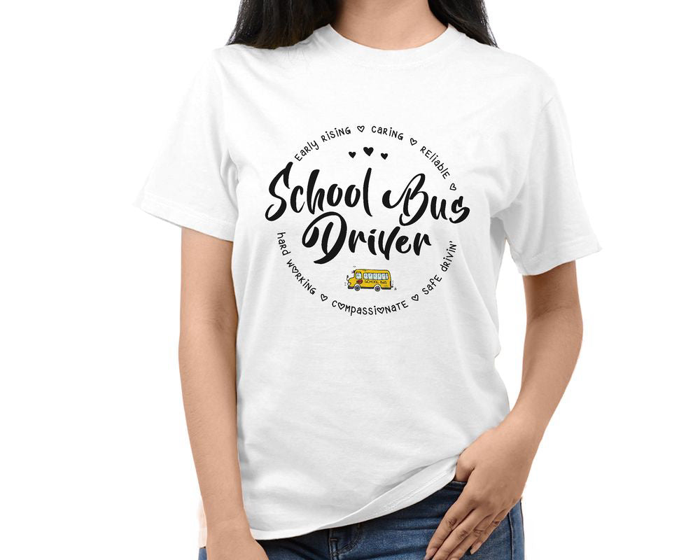 Early Rising Safe Drivin' School Bus Driver T-shirt School Bus Driver Shirt Gift for Driver