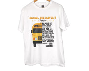 School Bus Driver's Prayer T-shirt School Bus Driver Shirt Praying Back To School  Gift for Driver