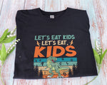Load image into Gallery viewer, Vintage Dinosaur Let&#39;s Eat Kids Punctuation T-shirt English Teacher Shirt Gift for Teachers

