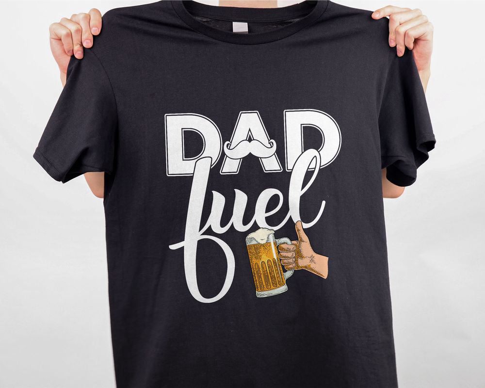 Beer Dad Fuel T-shirt for Men Drinking Father Shirt Dad Shirt Gift for Dad, Father's Day Gift