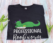 Dragon Professional Bookworm T-shirt Librarian Shirt Book Shirt, Book Lovers Gift