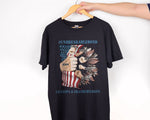 Load image into Gallery viewer, Custom Grandkids Name First Bump American Flag Flower Grandpa T-shirt, Father&#39;s Day Gift
