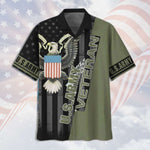 Load image into Gallery viewer, Camo Hawaiian Shirt, Us Army Veteran Flag Eagle Camo Hawaiian Shirt For Men Women
