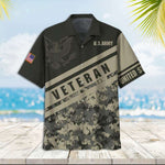 Load image into Gallery viewer, Camo Hawaiian Shirt, Us Army Veteran Green Camo Hawaiian Shirt For Men Women
