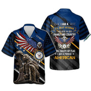 I Am A Us Navy Veteran I Am A Proud American Hawaiian Shirt For Men Women