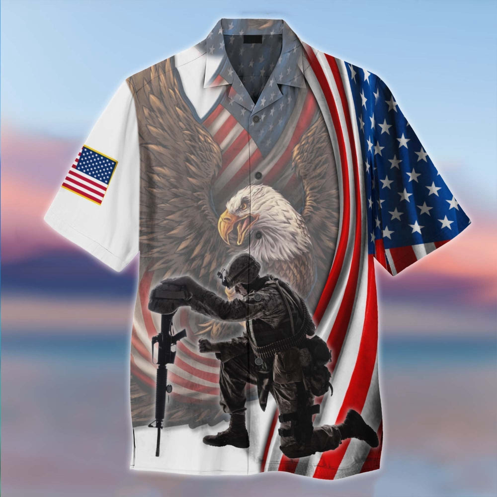 If You Havent Risked Coming Home Under A Flag US Veteran Hawaiian Shirt For Men Women