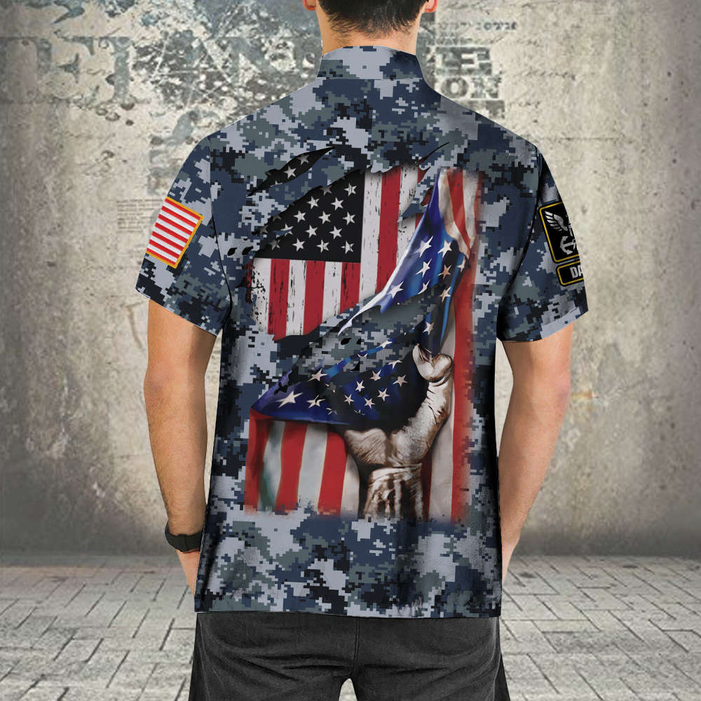 Navy Army Men Hawaiian Shirt, Veteran Hawaiian Shirt For Men Women