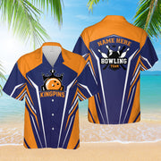 Personalized Kingpins Bowling Hawaiian Shirt, Custom Bowling Shirt, Gift for Bowler Bowling Player