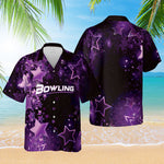 Load image into Gallery viewer, Personalized Stars Galaxy Bowling Hawaiian Shirt Custom Bowling Shirt For Team Bowler Player Gift
