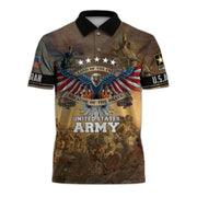 Premium U.S. Army Veteran Polo Shirt, Gift For Men