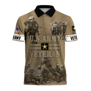 Premium U.S. Army Veteran Polo Shirt, Gift For Men