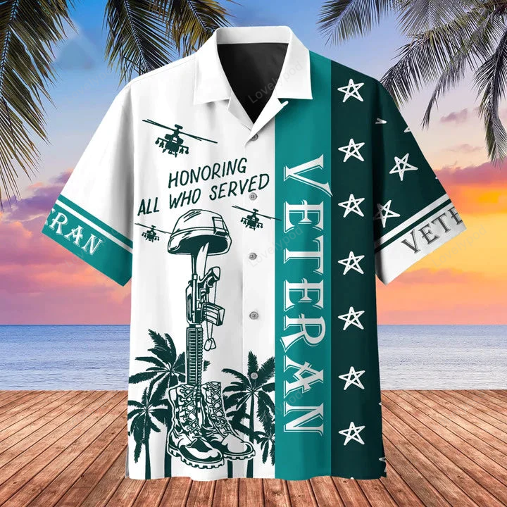 Premium U.S Multiple Service Veteran Hawaii Shirt For Men Women