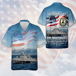 Load image into Gallery viewer, US Navy USS Independence, Veteran Day Hawaiian Shirt For Men Women
